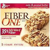 410HYSZC7%2BL. SL160  Fiber One Chewy Bars   Oats & Peanut Butter   5 1.4 Oz. Bars per 7.0 Oz. Box