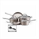 Farberware Premium Nonstick 10 Piece Cookware Set, Red