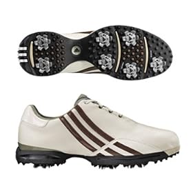 Buy adidas Ladies Driver Prima Golf Shoe (Cream Tech Brown Bronze) by adidas
