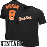 MLB Baltimore Orioles Cal Ripken Jr. 1965-66 Coop Cooperstown Vintage Pro Applique Name & Number Tee