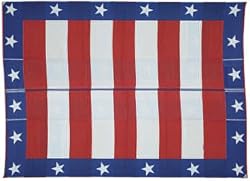 Patio Mats 014 9' x 12' Patriotic Reversible Patio Mat