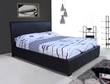 Leather Ottoman 3ft Single bed – Brown
