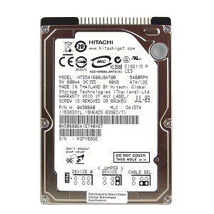 Hitachi Travelstar 5K160 HTS541680J9AT00 - Hard drive - 80 GB - internal - 2.5