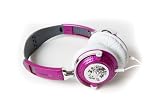 EarPollution Nerve Pipe Headphones - Flowers-Violet/Chrome (EP-NP-9200)