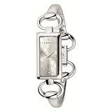 Gucci Women`s YA119507 Tornabuoni Rectangle Silver Dial Watch
