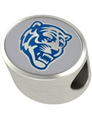 Memphis Tigers Charms and Bead Fits Most European Style Bracelets Including Chamilia, Troll and More. High Quality Bead in Stock for Immediate Shipping. Officially Licensed
