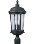 Maxim Lighting 40092CDBZ Dover Vivex 3-Light Outdoor 25.5-Inch Pole/Post Lantern, Bronze Finish with Seeded Glass