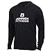Jumpbox Fitness Logo - Black - Men's Training Long Sleeve Triblend Hoody Workout Shirt