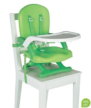 travel booster seat with steritouch - green