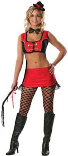 Delicious Sexywear Women's Circus Ringmaster Costume Red/Black Small/Medium