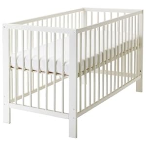 IKEA GULLIVER White Baby Crib Convertible to toddler bed