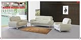 Modern Living Room Set includes Almond Sofa, Loveseat and Almond Chair