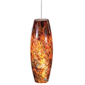 Euro Rail - Low Voltage Track Lighting Pendant Fixture - Brushed Nickel - Aurora Borealis... by Vaxcel Lighting