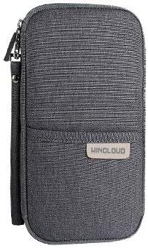 Travel Identity Safe Card Wizard Wallet and Passport Holder with RFID Blocking for Security (Gray)