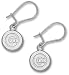 Chicago Cubs 3/8 C Cubs Dangle Earrings - Sterling Silver Jewelry