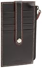 Lodis Audrey 5" Card Case with Zipper,Black,one size