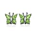 Sterling Silver Peridot Butterfly Earrings