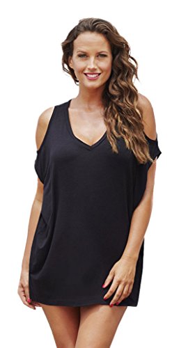 swimsuitsforall Women's Slit Shoulder Dress