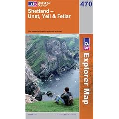 Shetland - Unst, Yell & Fetlar OS Explorer Map 470