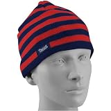 New England Patriots Hats : Reebok New England Patriots Ladies Red-Navy Blue Striped Team Colors Knit Beanie
