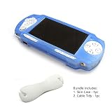 Sony PlayStation Portable Slim (PSP) JAVOSkin (Blue) + JAVOedge Cable Tidy (White) Bundle