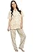 Del Rossa Women's 100% Cotton Woven Short Sleeve Pajama Set with Pj Pants