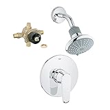 Grohe K35008-35015R-002 Eurodisc Shower/Tub Faucet with Rough-In [並行輸入品]