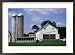 Amish Farm with Tobacco Dried in Barn, PA Framed Photographic Poster Print by Barry Winiker, 29x21 Image