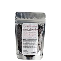 Organic Nectars Raw Cacao Nibs Cuties, 3-Ounce Pouches (Pack of 4)