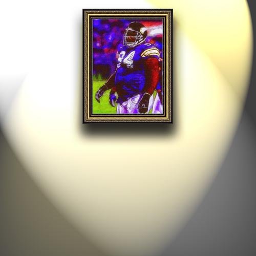 Completely Handpainted American Football Sport Painting, Custom Order FL9345, Oil on Canvas, with Option to Paint Jerry, Brett & Co. from Any Other Favorite Photograph or Picture, Unframed, Size 19'' x 26