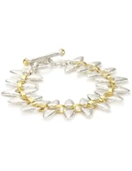 GURHAN "Sunflower" Silver with Gold Connecting Link Bracelet