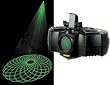 American DJ 4.9mW green laser built in programs produces 32 geometrical shapes