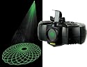 American DJ 4.9mW green laser built in programs produces 32 geometrical shapes