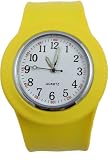 Acczilla Slap Watch - Silicone Slap On Watch - Yellow - Large