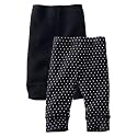 Baby girl pack of 2 leggings by vertbaudet blk+print 6m