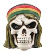 Skull Small Heads - Rasta Skull - Cold Cast Resin - 2.0" Height