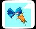 Mouse Pad with eating, feeding, hummingbird, flower, bird, animal