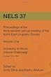 NELS 37: Proceedings of the 37th Annual Meeting of the North East Linguistic Society: Volume 1