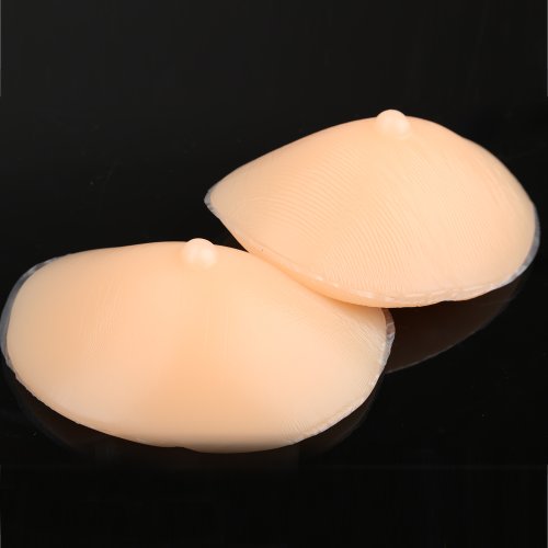 Vktech Silicone Self Adhesive Push Up Strapless Thicken Invisible Bra with Nipple