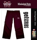 NCAA Mississippi State Bulldogs Maroon Gelscrubs Pant