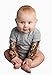 TotTude Baby Boys' Chopper Tattoo Sleeve Bodysuit Gray