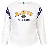 Womens LSU T-Shirt - Womens Louisiana State University Tigers Winning Feeling 3/4 Sleeve T-Shirt