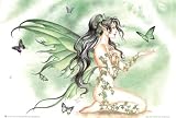Nene Thomas (Vines & Butterfly Fairy) Art Poster Print - 24" X 36"