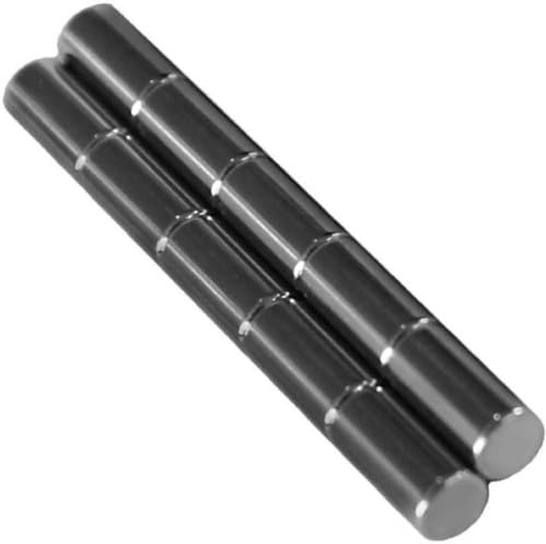 MyMagnetMan® 1/4" x 1/2" inch (6.35 X 12.7mm) Disc Rod Rare Earth Neodymium Magnets for Crafts Office Kitchen Fridge Electronic Projects (pack of 4)