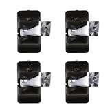 B-Tech BT33 Black Speaker Wall Mount Brackets - 4 Pack