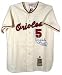 Brooks Robinson Baltimore Orioles Autographed Throwback Jersey with HOF 83 Inscription