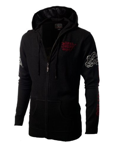 Ed Hardy Men's Sweater Zipper Hoodies Ehm