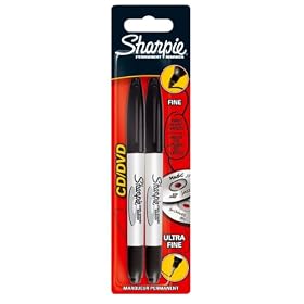Sharpie  Black CD Marker Pens 2 pack