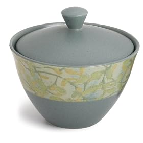 Noritake Elements Flora 14-Ounce Sugar Bowl with Cover by Noritake