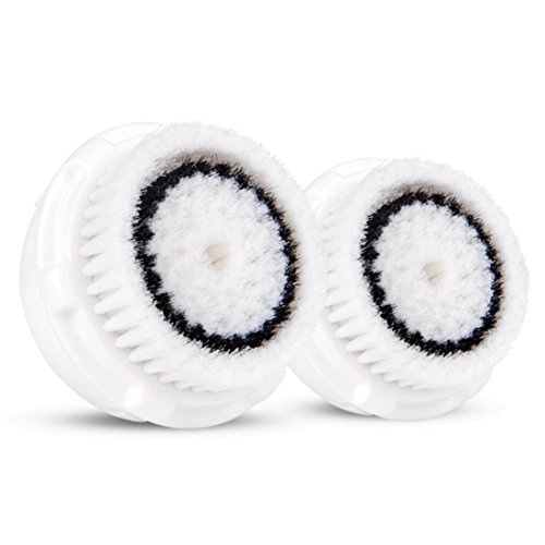 Beauty AngelsTM Compatible Replacement Facial Cleansing Brush Heads (2-Pack) designed for Sensitive Skin, fits Mia Mia2 Mia3 (Aria), SMART Profile Alpha Fit Pro Plus and Radiance Cleansing Systems